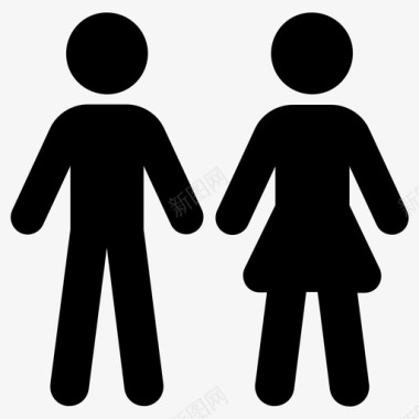 男人和女人夫妻女人图标图标