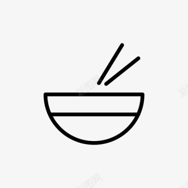中餐筷子面条图标图标