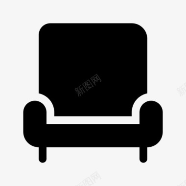 扶手椅内部座椅图标图标