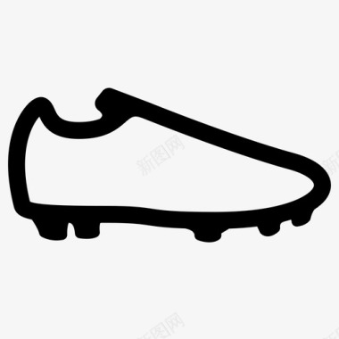 足球鞋运动鞋图标图标