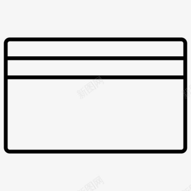圆角信用卡信用卡钞票图标图标
