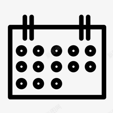 日历约会业务图标图标
