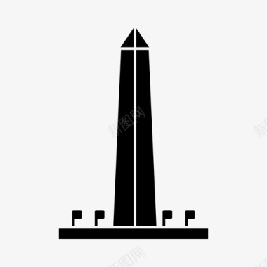 华盛顿纪念碑美国塔楼图标图标