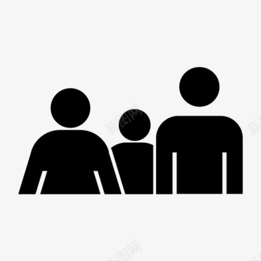 幸福家庭家庭团体家庭成员图标图标