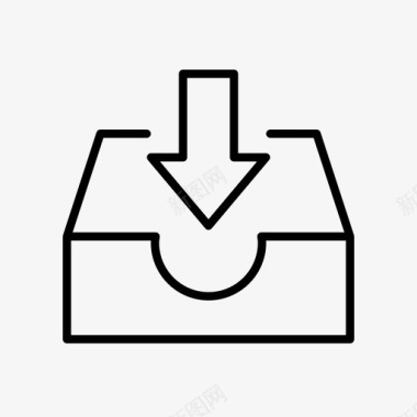 服务器收件箱数据数据图标图标