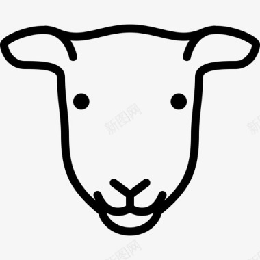 雌性羊头动物群直系图标图标