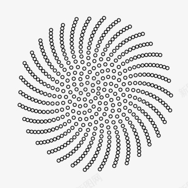螺旋圆几何图标图标