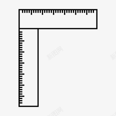 教育彩页设计尺子教育线条图标图标