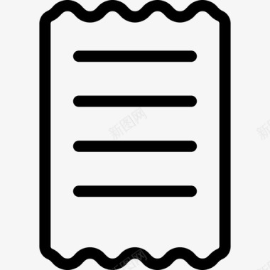 收据收据图标图标