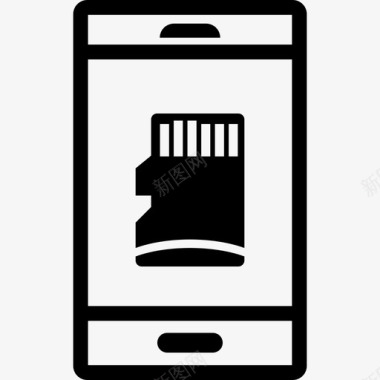 sim卡mini手机图标图标