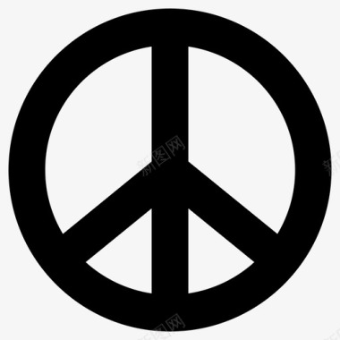 和平反对战争太平洋图标图标