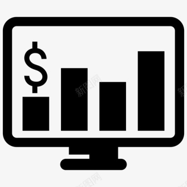 销售工作计划业务增长图表计算机图标图标