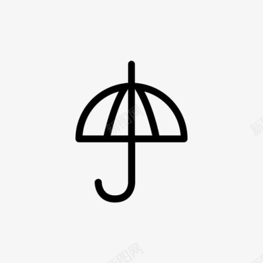 伞雨天气图标图标