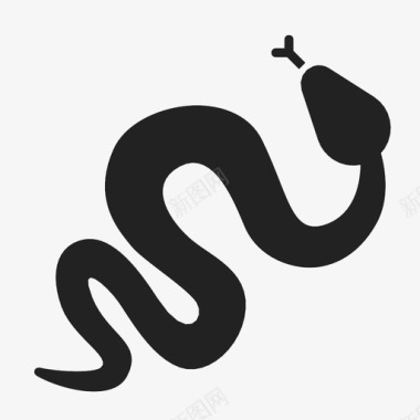 蛇动物爬行动物图标图标