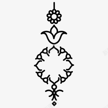 斋月穆巴拉克阿拉贝斯克伊斯兰图标图标