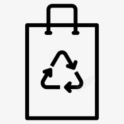 保护袋回收袋保护生态图标高清图片
