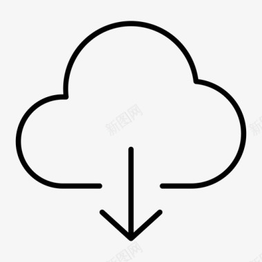 云服务器云云计算云图标图标