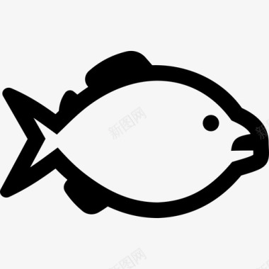 食人鱼鱼金色图标图标