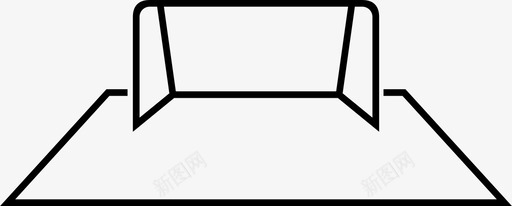 场地足球进球比赛场地图标图标