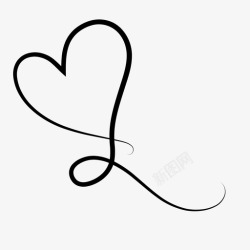 爱情印记书法兴心装饰爱情图标高清图片
