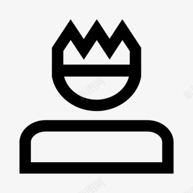 国王皇帝君主图标图标