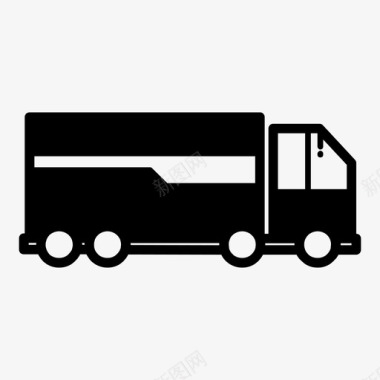 大卡车货运卡车集装箱图标图标