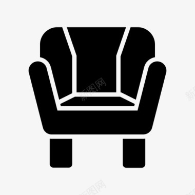 狗骨头装饰沙发椅子装饰图标图标