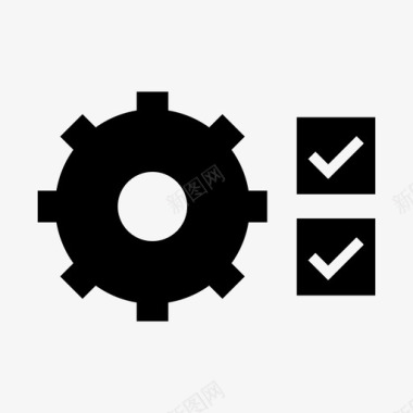 齿轮螺丝质量控制检查检查表图标图标