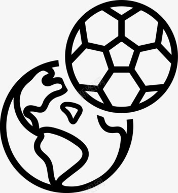 世界杯足球体育图标图标