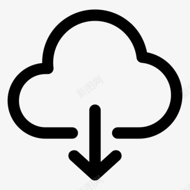 云服务器云云计算云图标图标