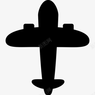老式飞机运输工具机队图标图标