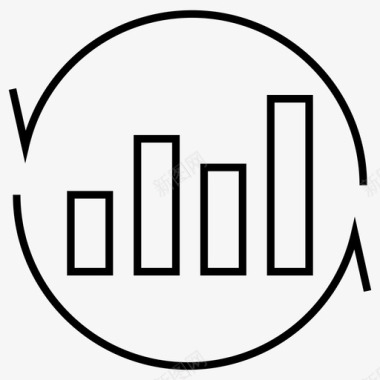 分析柱状图企业管理敏锐图标图标