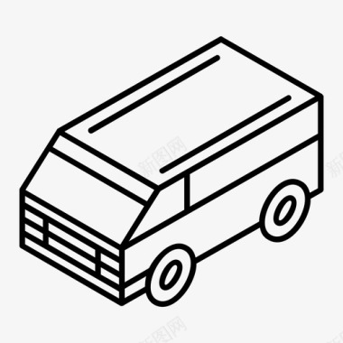 货车送货车小型货车图标图标