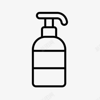 化妆品种类洗发水沐浴露洗手液图标图标