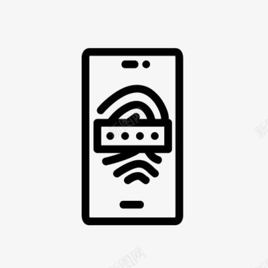 密码指纹指纹识别技术图标图标