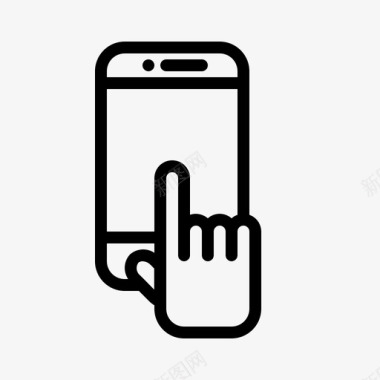 触摸屏智能手机手指手势图标图标