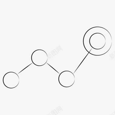 圆圈图表图表业务发展增长图标图标