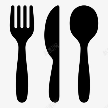 餐具餐饮食品图标图标