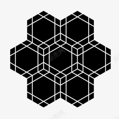 六边形图案瓷砖图案几何图案几何图形图标图标