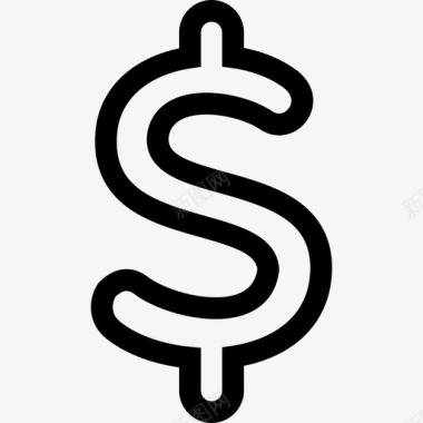 美元小图标美元兑换商业证券交易所图标图标