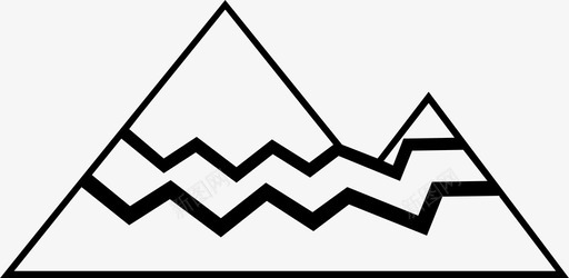 登山裤登山探险徒步旅行图标图标