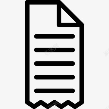 收据收据图标图标