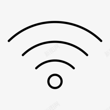 薄型腕表wifi互联网网络图标图标