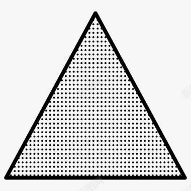三角形虚线形状图标图标