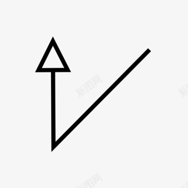 锯齿边框箭头方向导航图标图标
