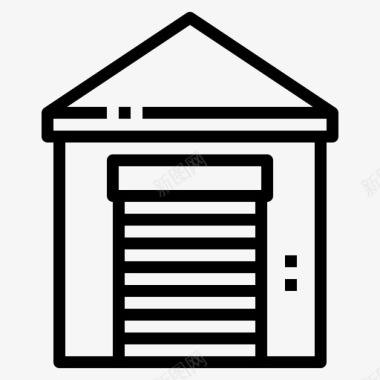 储藏室储藏室建筑物流图标图标