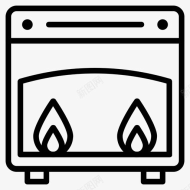 炉灶灶具厨房图标图标