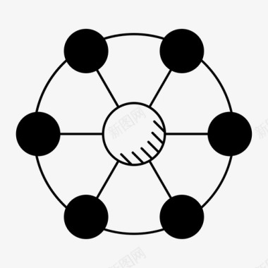 分子分子连接图标图标