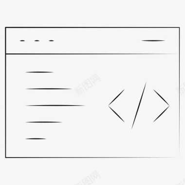 手绘科学素材html手绘web开发图标图标