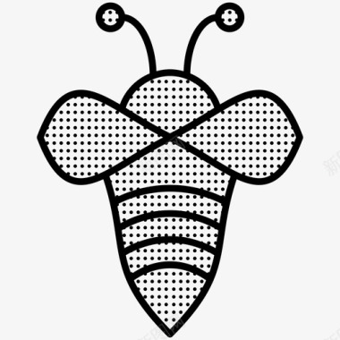 蜜蜂大自然点缀图标图标